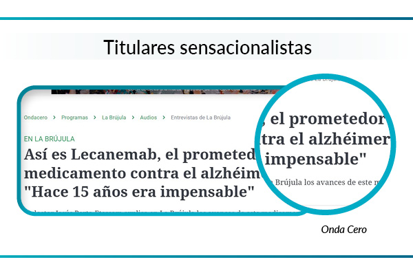 titular de prensa sobre hallazgo de un medicamento para el alzhéimer